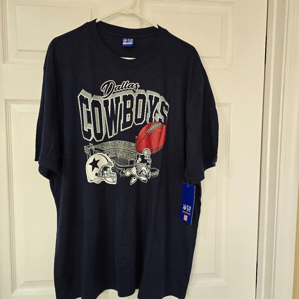 Dallas‎ Cowboys Men's NFL Ultra Game Brand T-Shirt Poly/Cotton Navy Size XXL NWT